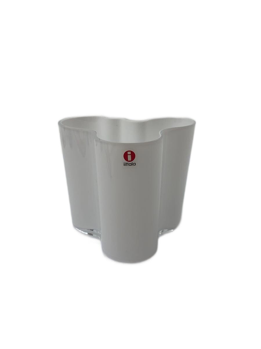 【中古】iittala◆壷・花瓶/WHT【インテリア小物・日用雑貨】