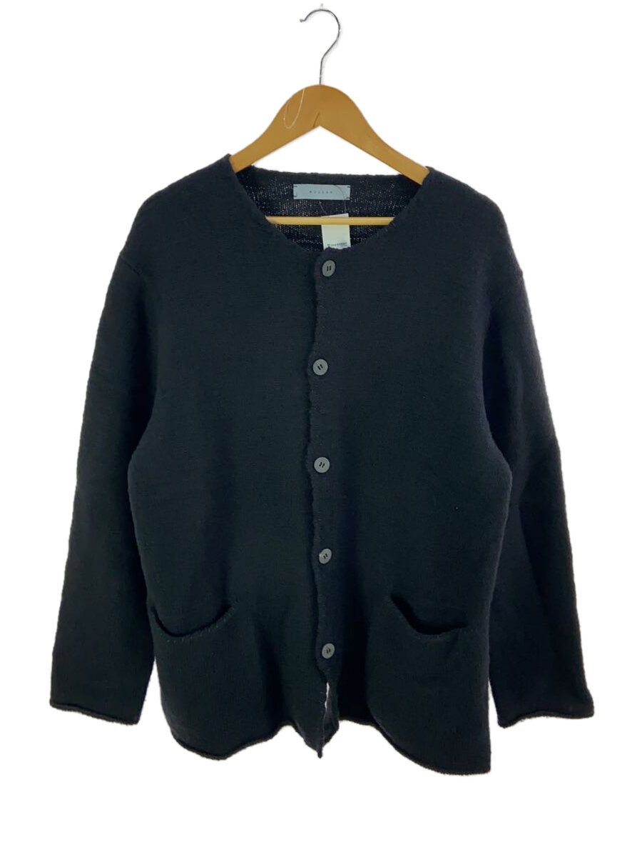 【中古】NOUSAN/23AW/Crew neck Cardigan/ジレー(朦々たる)/XL/羊毛/BLK//【メンズウェア】