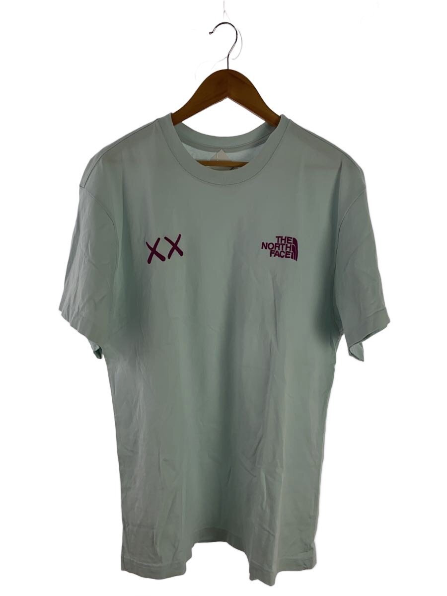 【中古】THE NORTH FACE◆×kaws/プルオーバー/L/綿織物/BLU【メンズウェア】