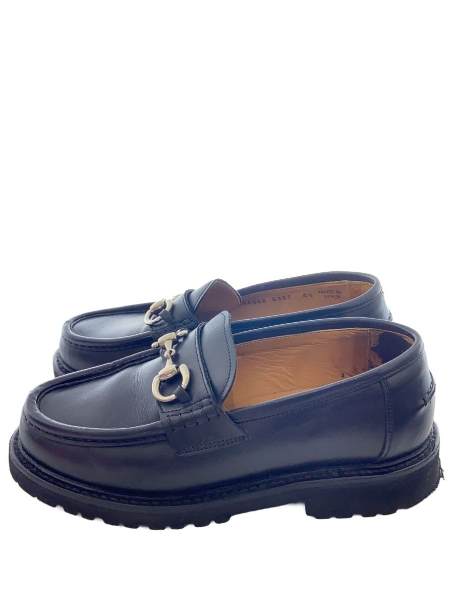 【中古】Berwick◆置き目毛皮/UK4.5/BLK/なめし革/5387【シューズ】