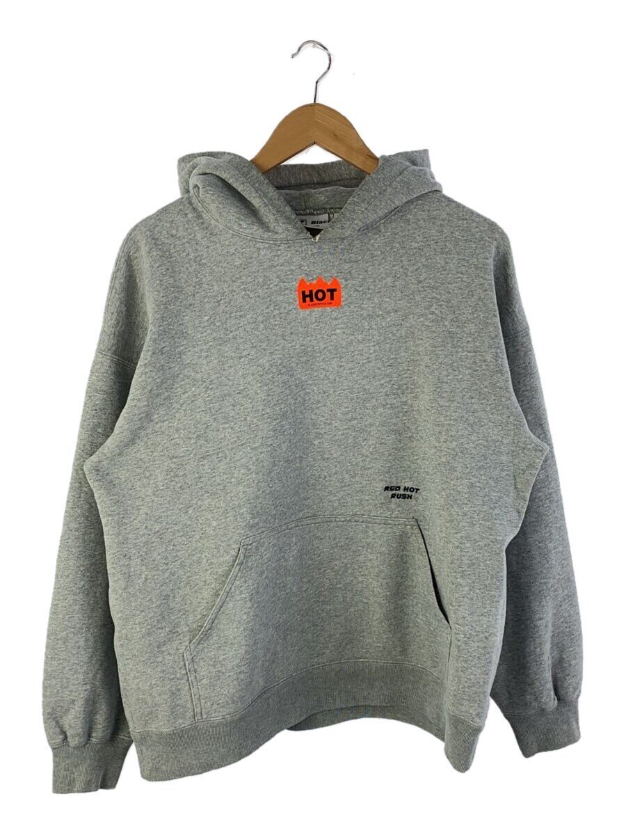 【中古】Blackeyepatch◆20AW/DANGER HOT LABEL HOODIE/L/綿織物/GRY【メンズウェア】