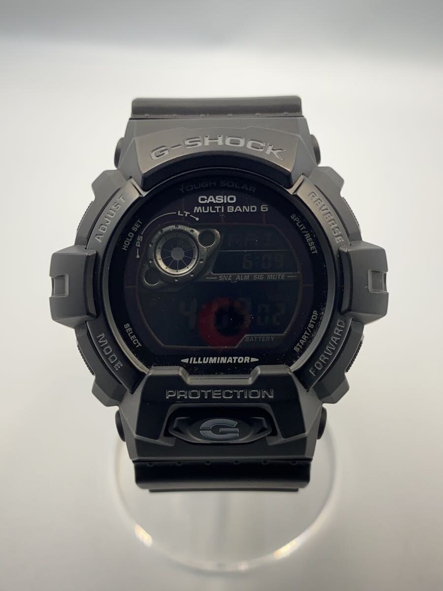 【中古】CASIO◆ソーラーウオッチ・G-SHOCK/デジタル/BLK/BLK//【服飾雑貨他】