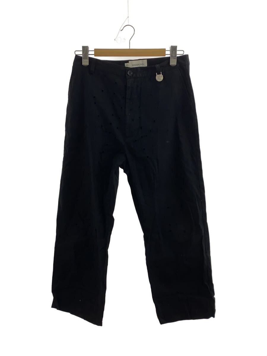 【中古】XANDER ZHOU◆21SS/トラウザーズ/下つ方/48/綿織物/BLK//【メンズウェア】