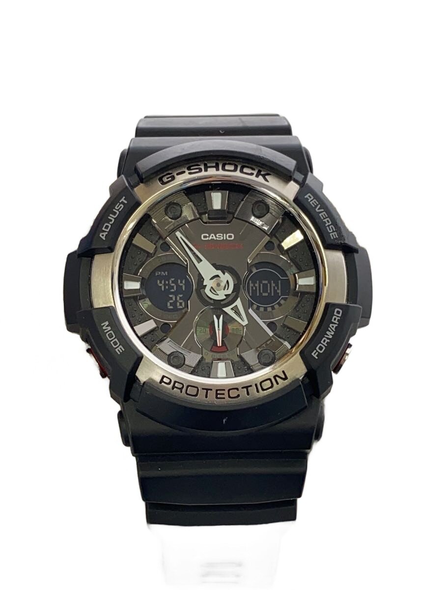 【中古】CASIO◆石英ウオッチ・G-SHOCK/デジアナ/BLK【服飾雑貨他】