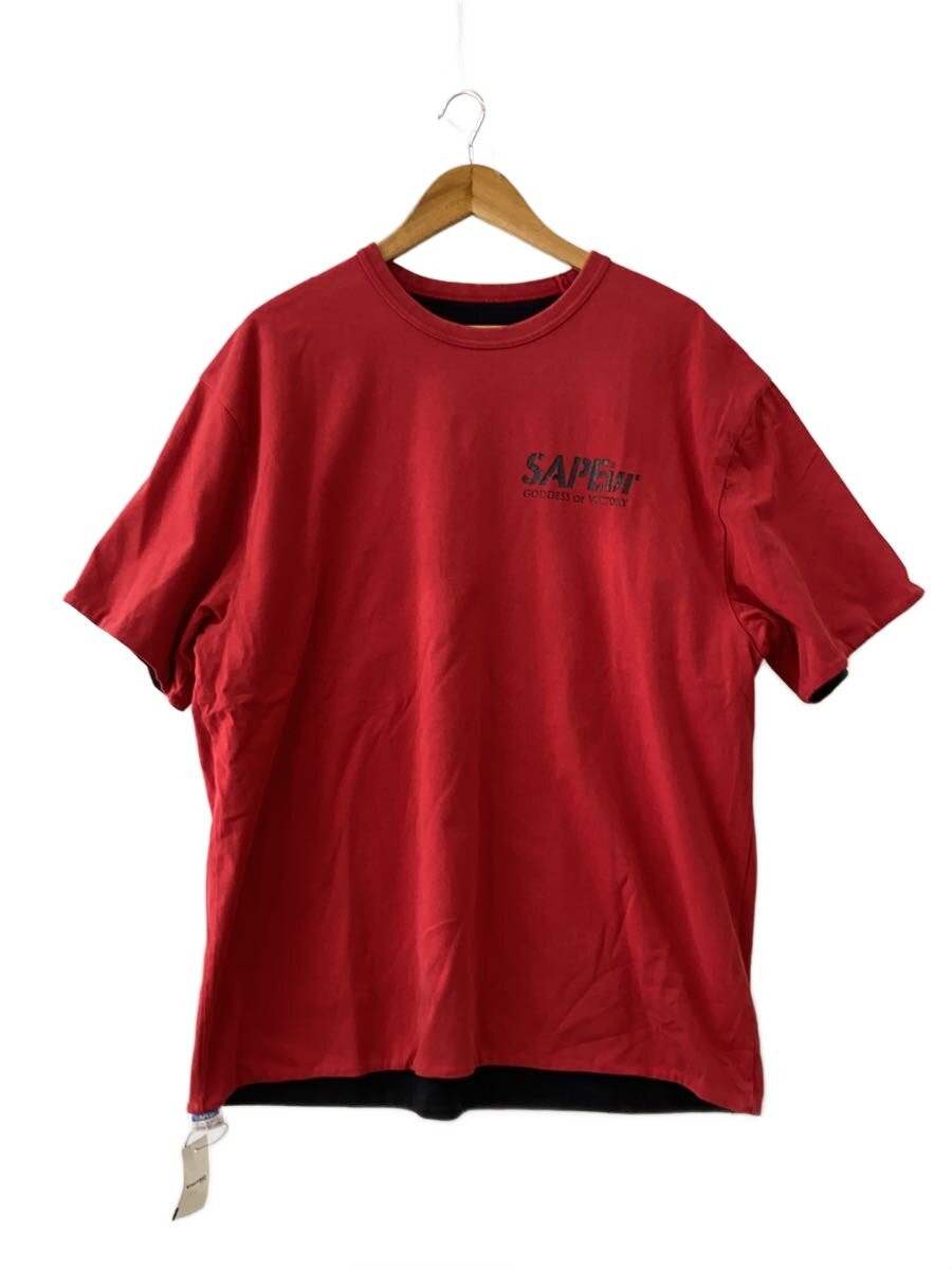 【中古】A Elegantes SAPEur◆プルオーバー/XL/綿織物/RED//【メンズウェア】