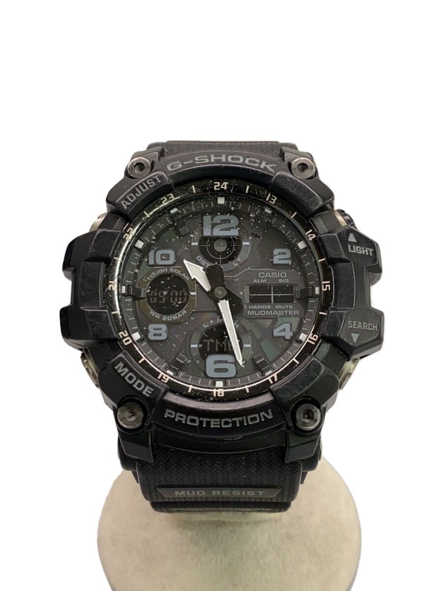【中古】CASIO◆ソーラーウオッチ・G-SHOCK/デジタル/黒いこと/GWG-100-1AJF【服飾雑貨他】