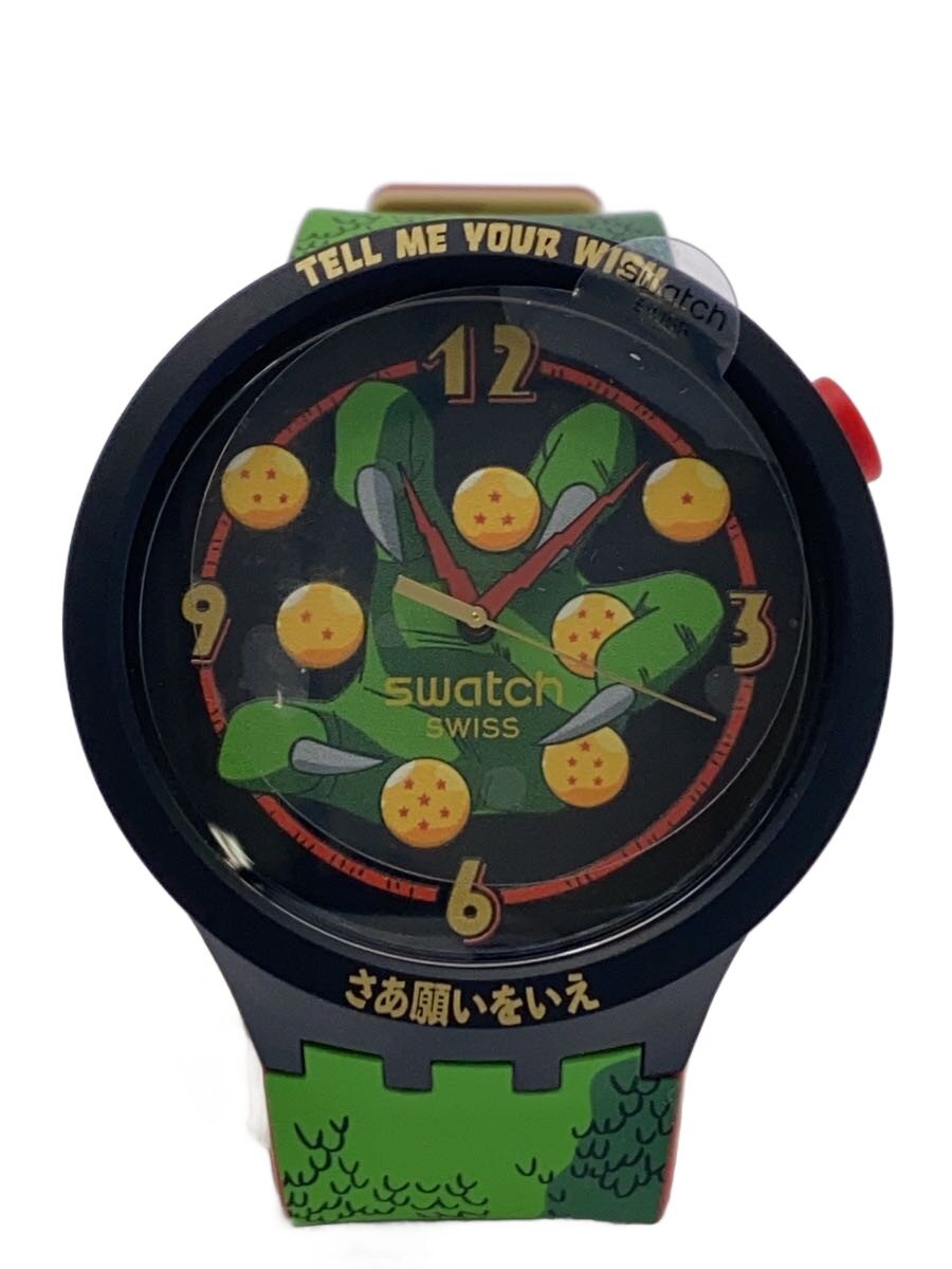 【中古】SWATCH◆ウオッチ/アナログ/GRN【服飾雑貨他】