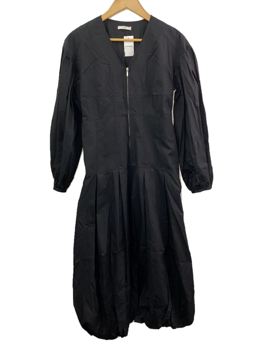 【中古】CLANE◆FRONT ZIP BALLOON ONEPIECE//2/コットン/BLK/無地/15112-5132//【レディースウェア】|2nd STREET 店