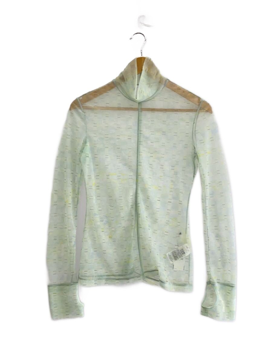 【中古】mame kurogouchi◆長袖カットソー/2/ポリエステル/緑であること/MM23SS-JS020【レディースお召しもの】