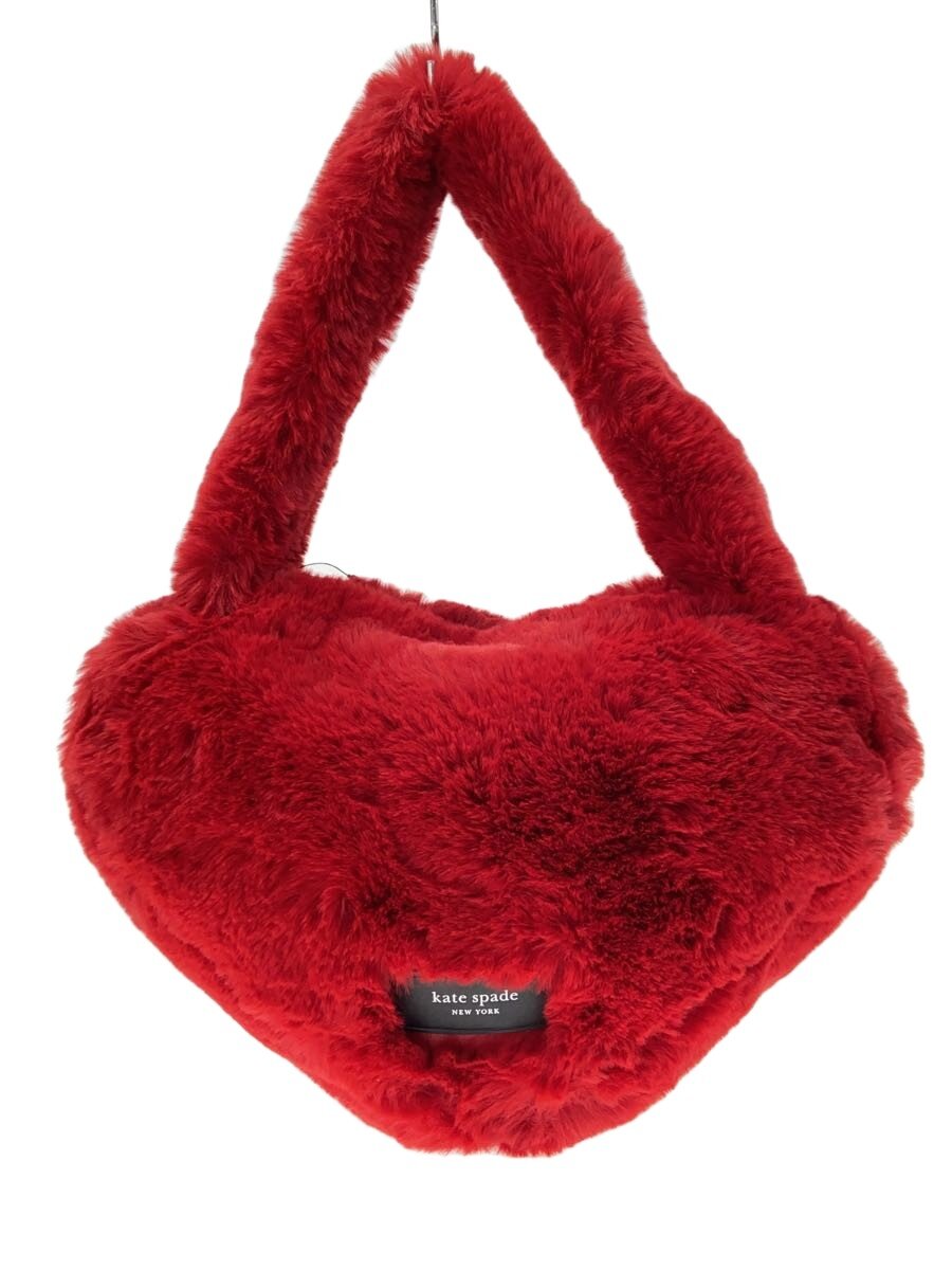 【中古】kate spade new york◆ハンドバック/--/RED/kj903-600/LUVER FAUX HEART TOTE【御徒面子】