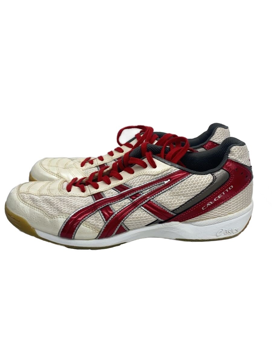 【中古】ASICS◆フットサルシューズ/CALCETTO/スポーツウェアー/ホワイト/28cm/TST311【スポーツ】