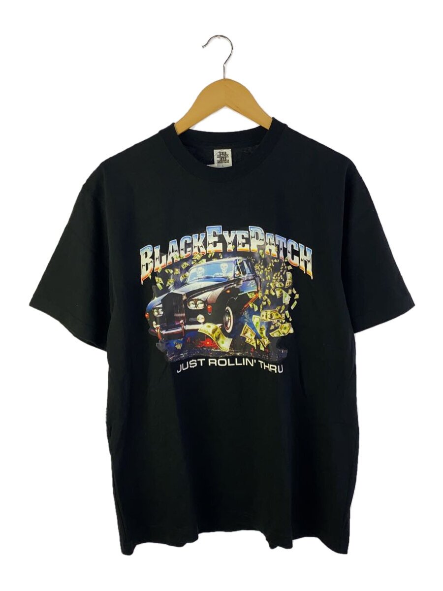 【中古】THE BLACK EYE PATCH◆ROLLIN THRU TEE/プルオーバー/L/綿織物/BLK/刷り上げる【メンズウェア】