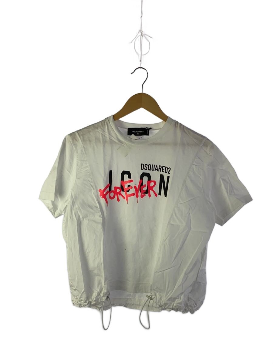 【中古】DSQUARED2◆Tシャツ/M/コットン/WHT【レディースウェア】｜2ｎｄ STREET 店