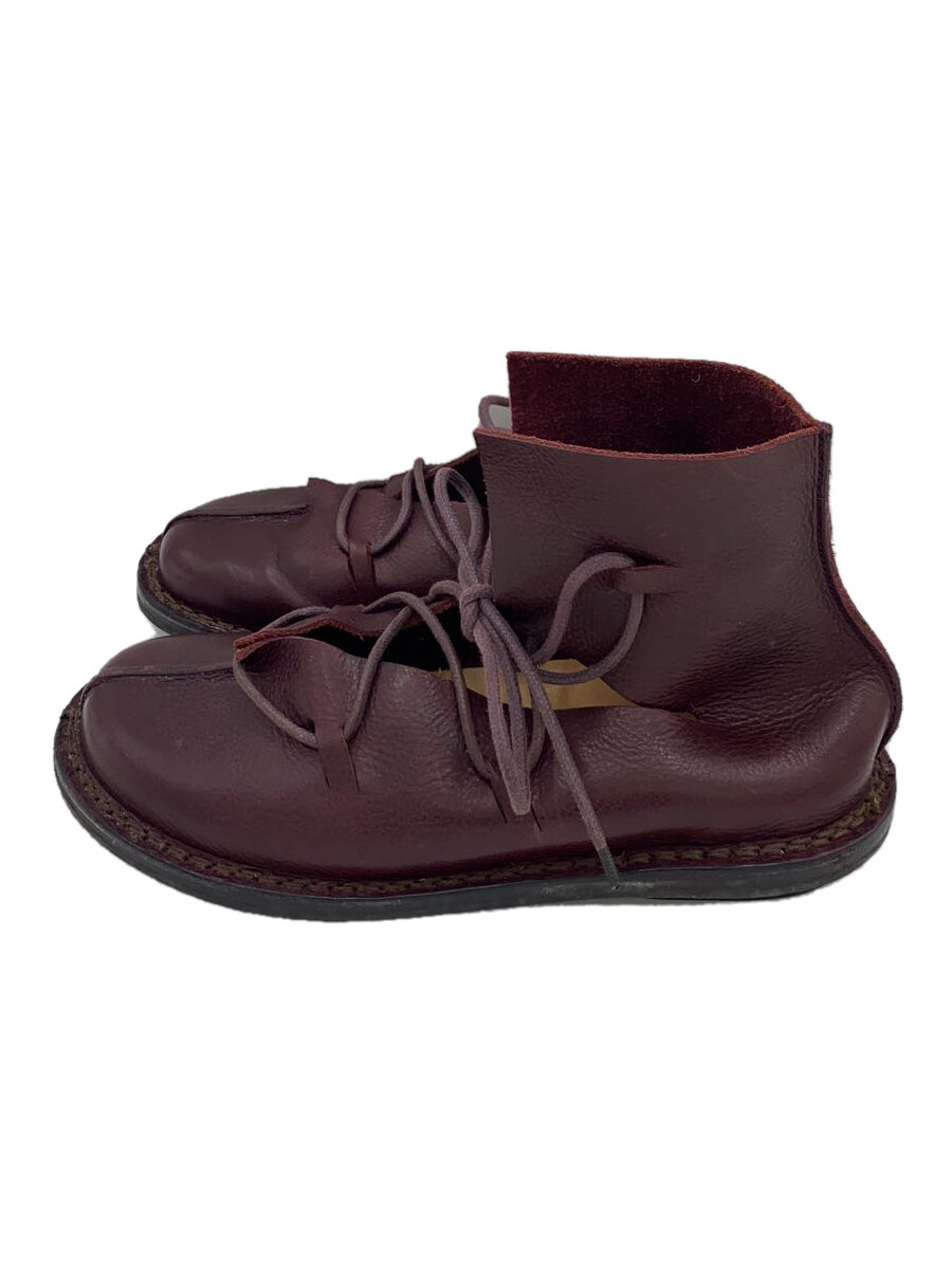 【中古】trippen◆レースアップブーツ/--/ボルドー/レザー【シューズ】|2nd STREET 店