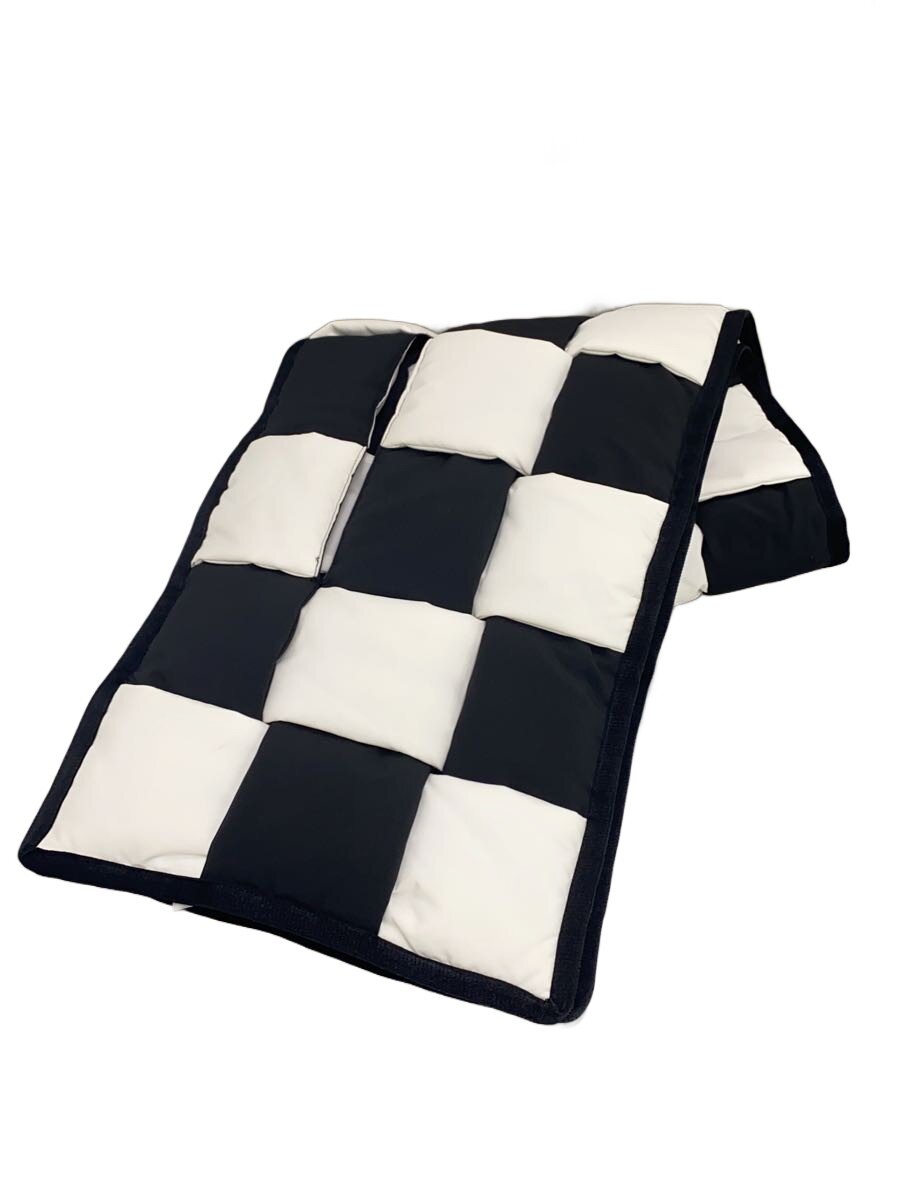 【中古】amok◆HANDWEAVING STOLE/えり巻き/ポリエステル/BLK/照合のしるし/メンズ【服飾雑貨他】