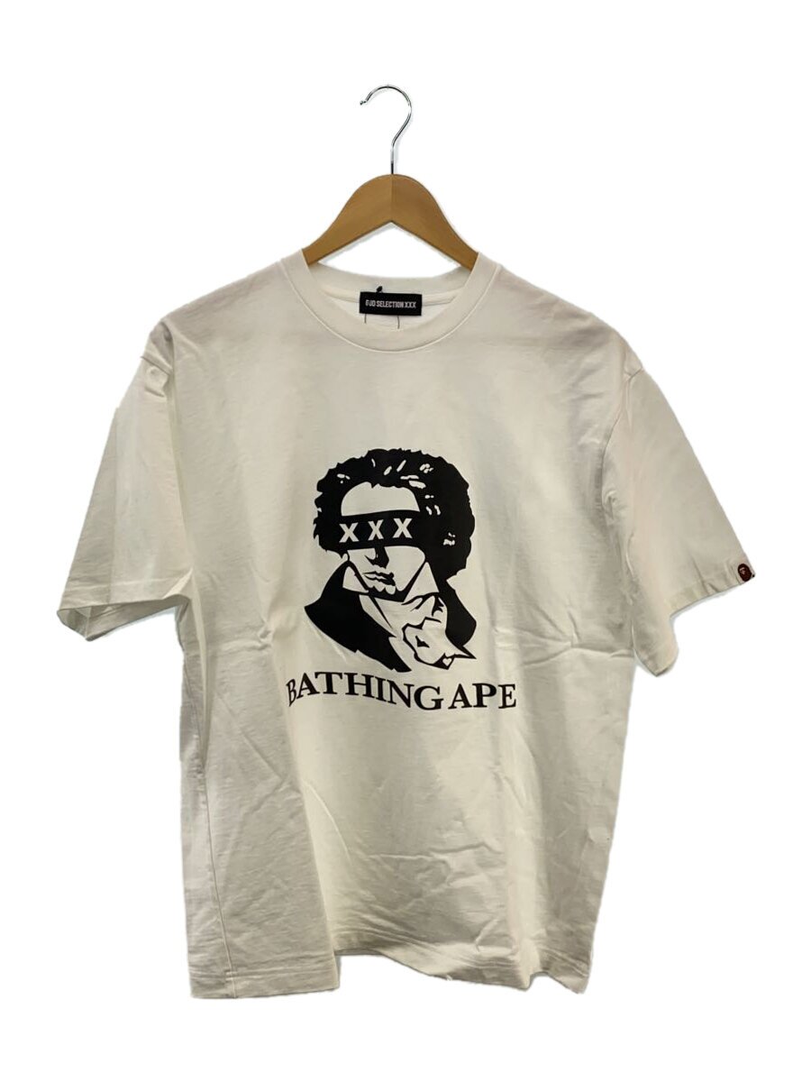 【中古】GOD SELECTION XXX◆Beethoven Tee/Tシャツ/L/コットン/WHT/プリント【メンズウェア】|2nd STREET 店