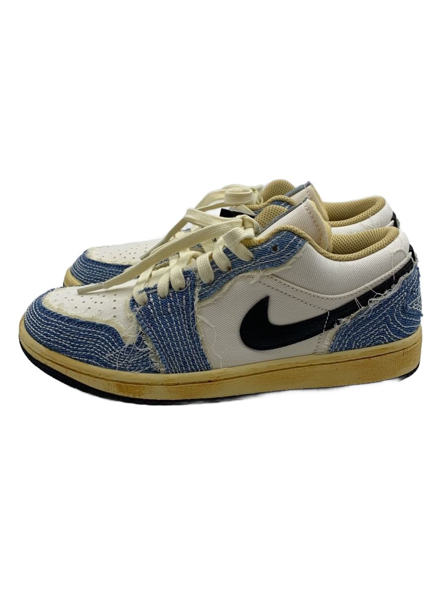 【中古】NIKE◆AIR JORDAN 1 LOW SE_エアジョーダン 1 置き目 SE/25.5糎/BLU【シューズ】