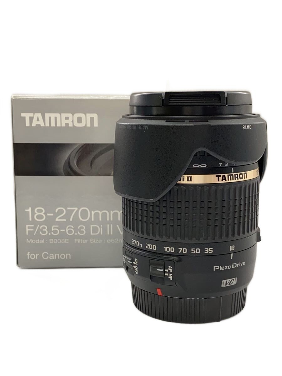 【中古】TAMRON◆水晶体 18-270粍 F/3.5-6.3 Di II VC PZD[キヤノン用]//【写真機】