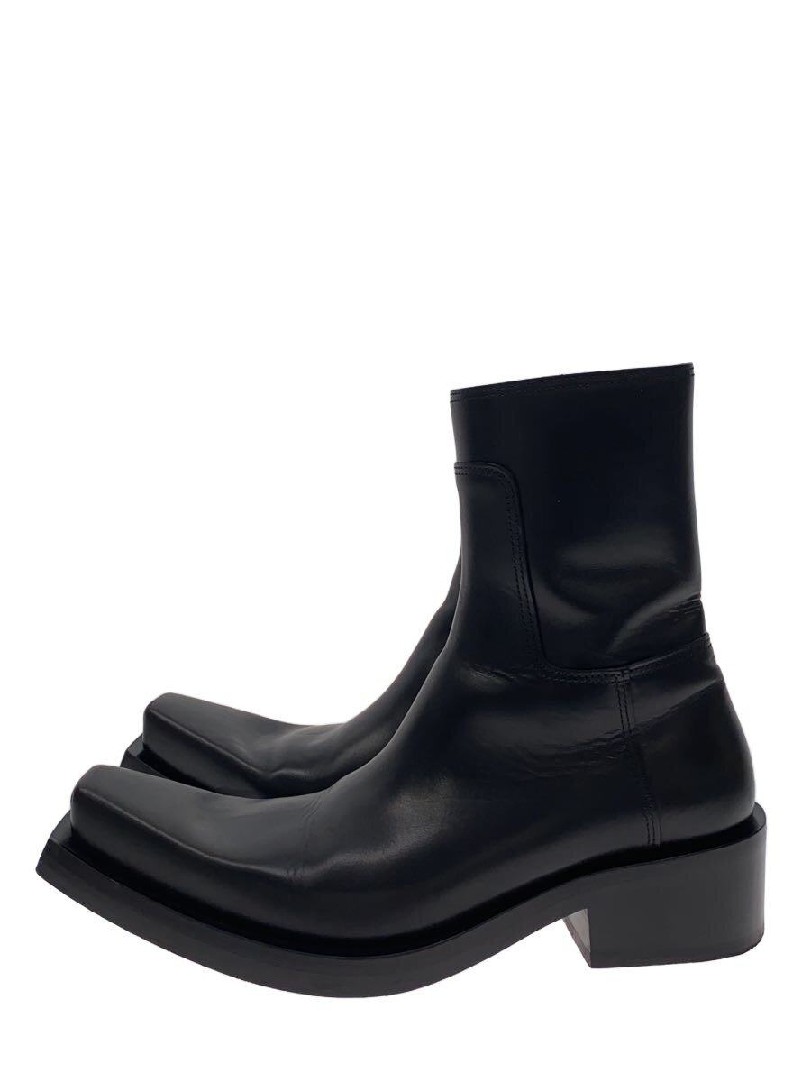 【中古】BALENCIAGA◆SANTIAGO/ブーツ/43/サイドジップ/黒いこと/なめし革/745530//【シューズ】
