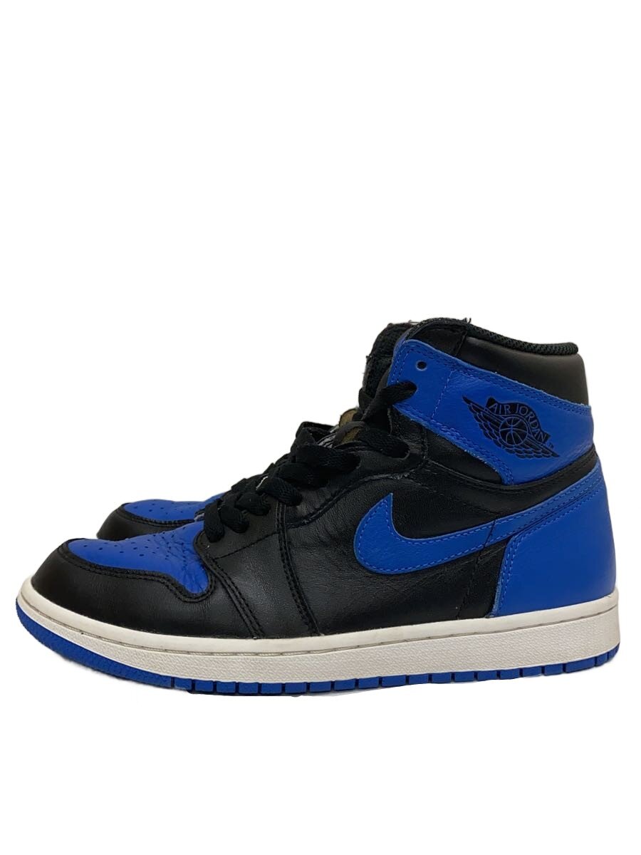 【中古】NIKE◆AIR JORDAN 1 RETRO HIGH OG/エアジョーダン1レトロハイ/黒いこと/25.5糎/BLK【シューズ】
