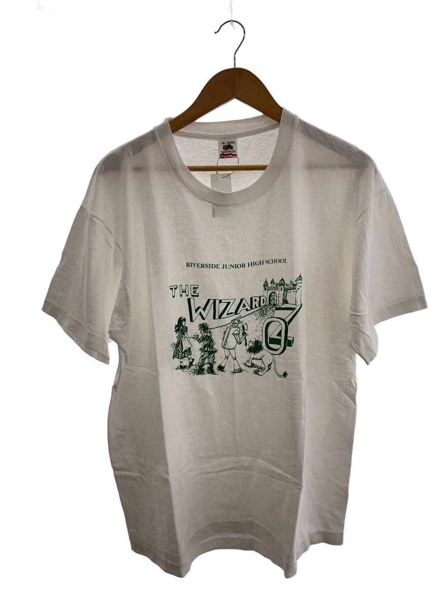 【中古】FRUIT OF THE LOOM◆Vintage/90s/THE WIZARD OF OZ/オズの魔法つかい/ティーシャツ/SIZE:XL/白いこと【メンズウェア】