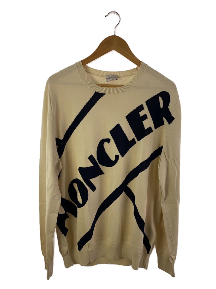 【中古】MONCLER◆編み物・スウェーター(薄っぺら)/XXXL/綿織物/CRM/F10919C70300 V9085//【メンズウェア】