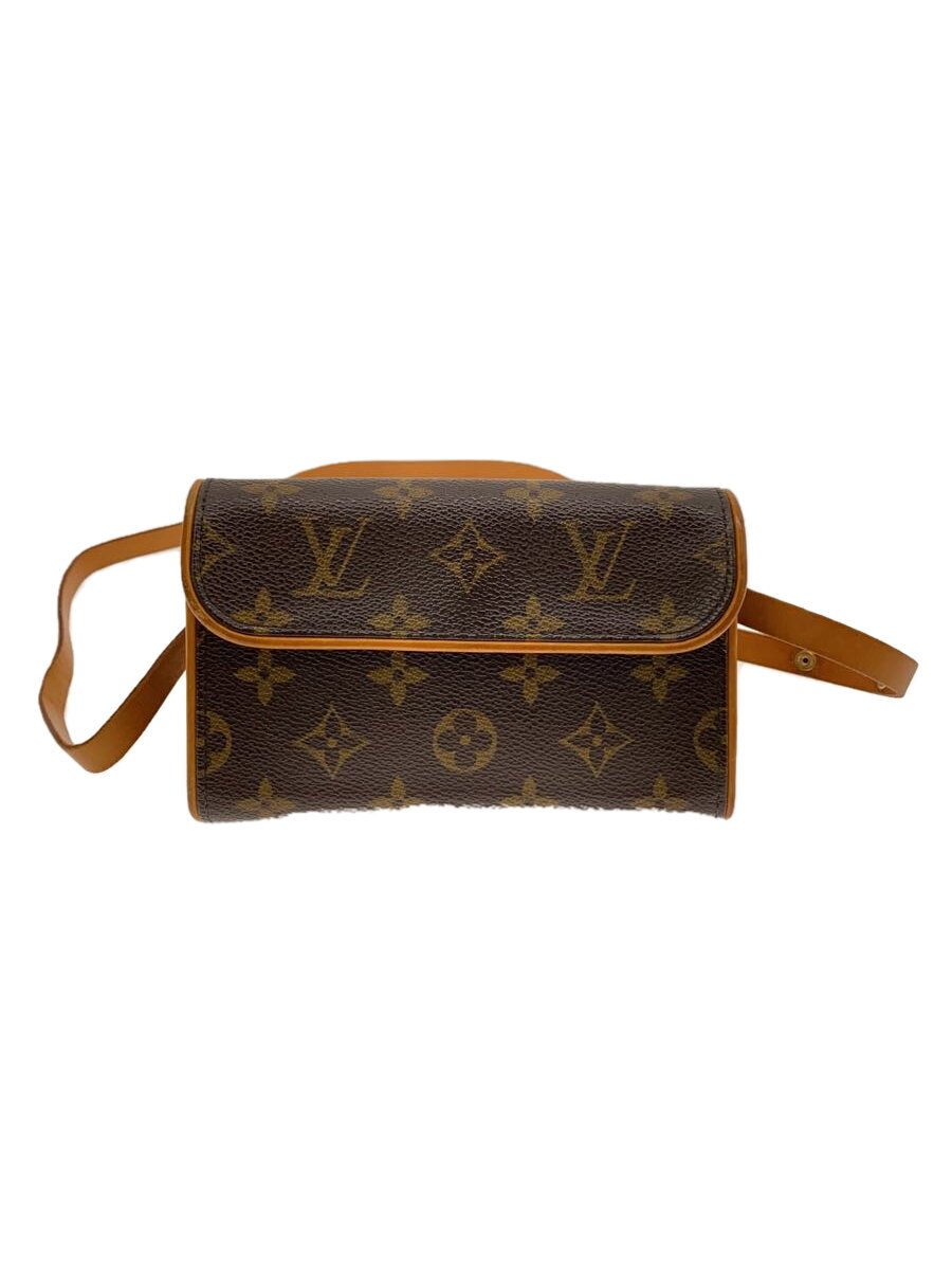 【中古】LOUIS VUITTON◆ポシェット・フロランティーヌ_モノグラム・帆布_BRW/PVC/BRW【御徒面子】