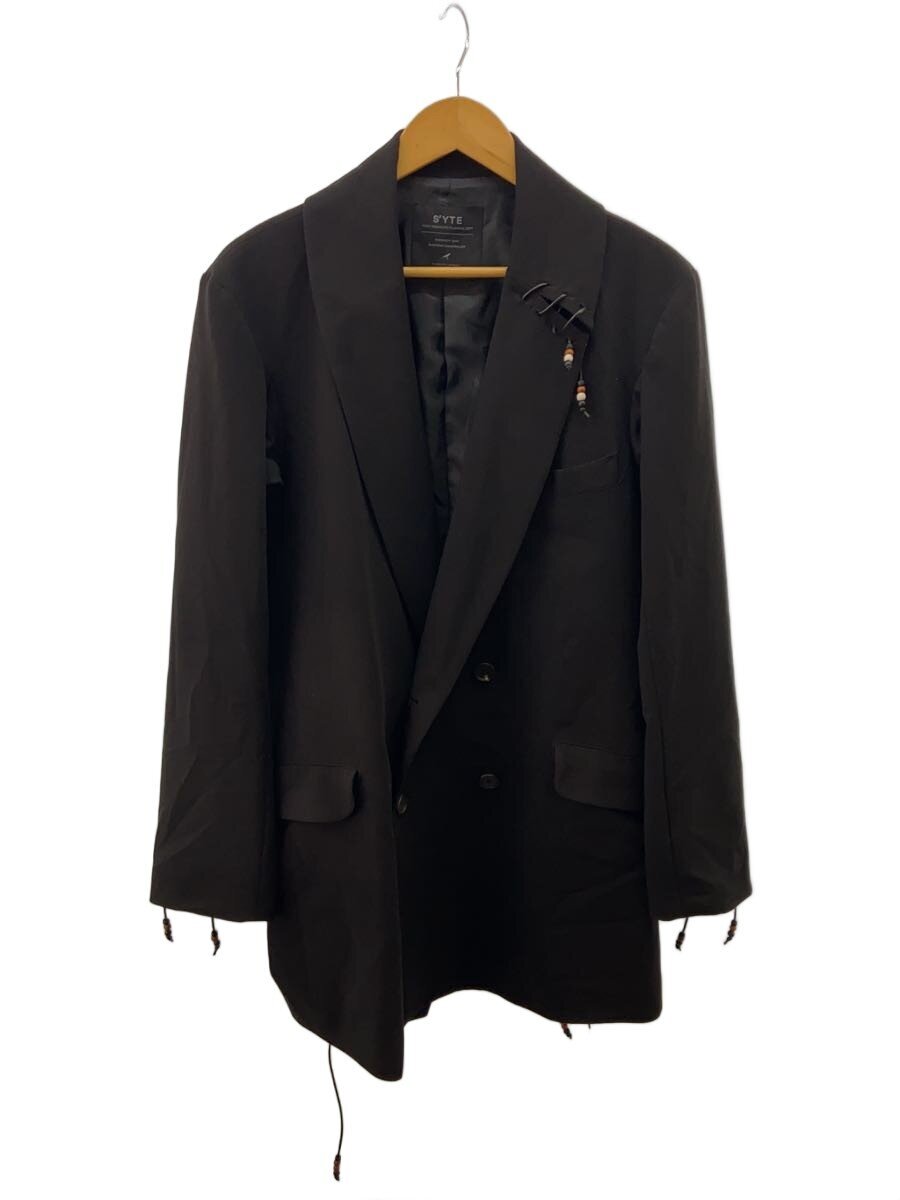 【中古】s’yte◆ダブルブレストテーラードジャケット/3/ウール/BLK/無地/UV-J01-9123//【メンズウェア】|2nd STREET 店