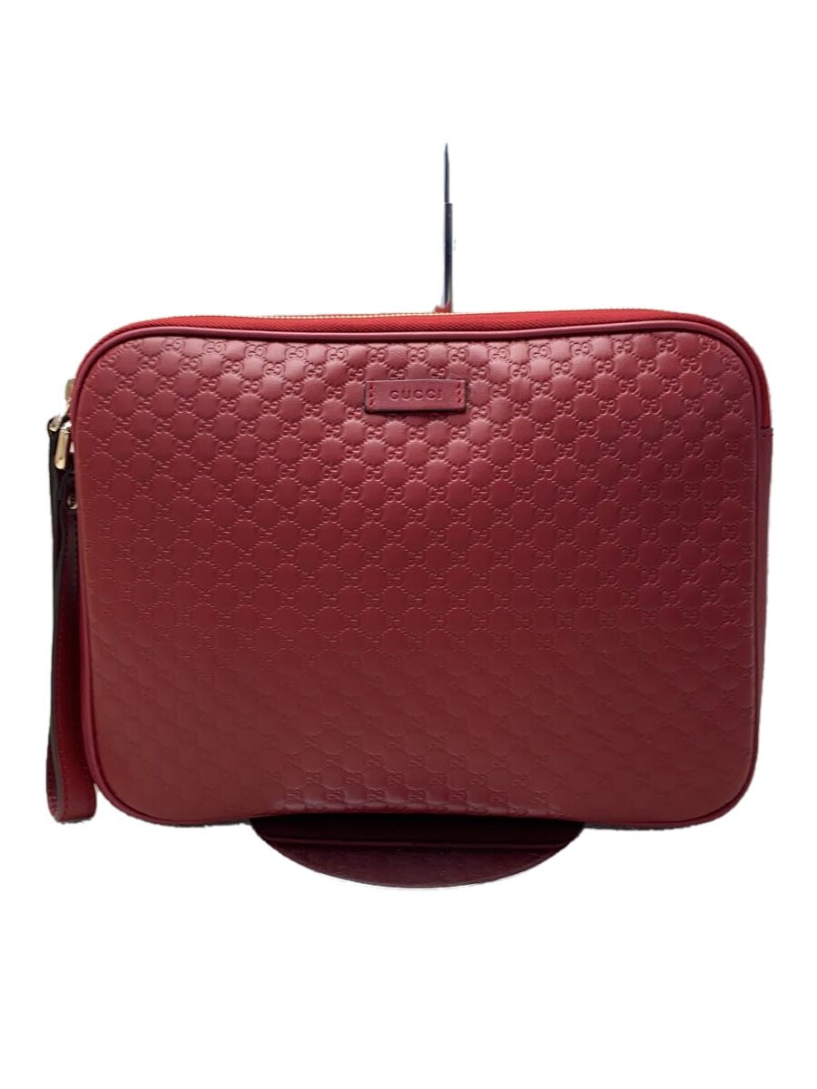 【中古】GUCCI◆クラッチペダル御徒面子/なめし革/RED/607726【御徒面子】