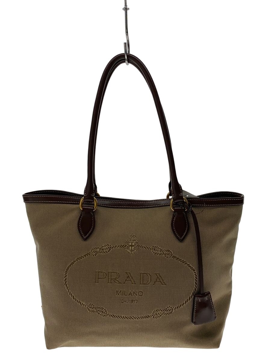 【中古】PRADA◆トートバッグ/ナイロン/BEG/無地/1BG159【バッグ】｜2ｎｄ STREET 店