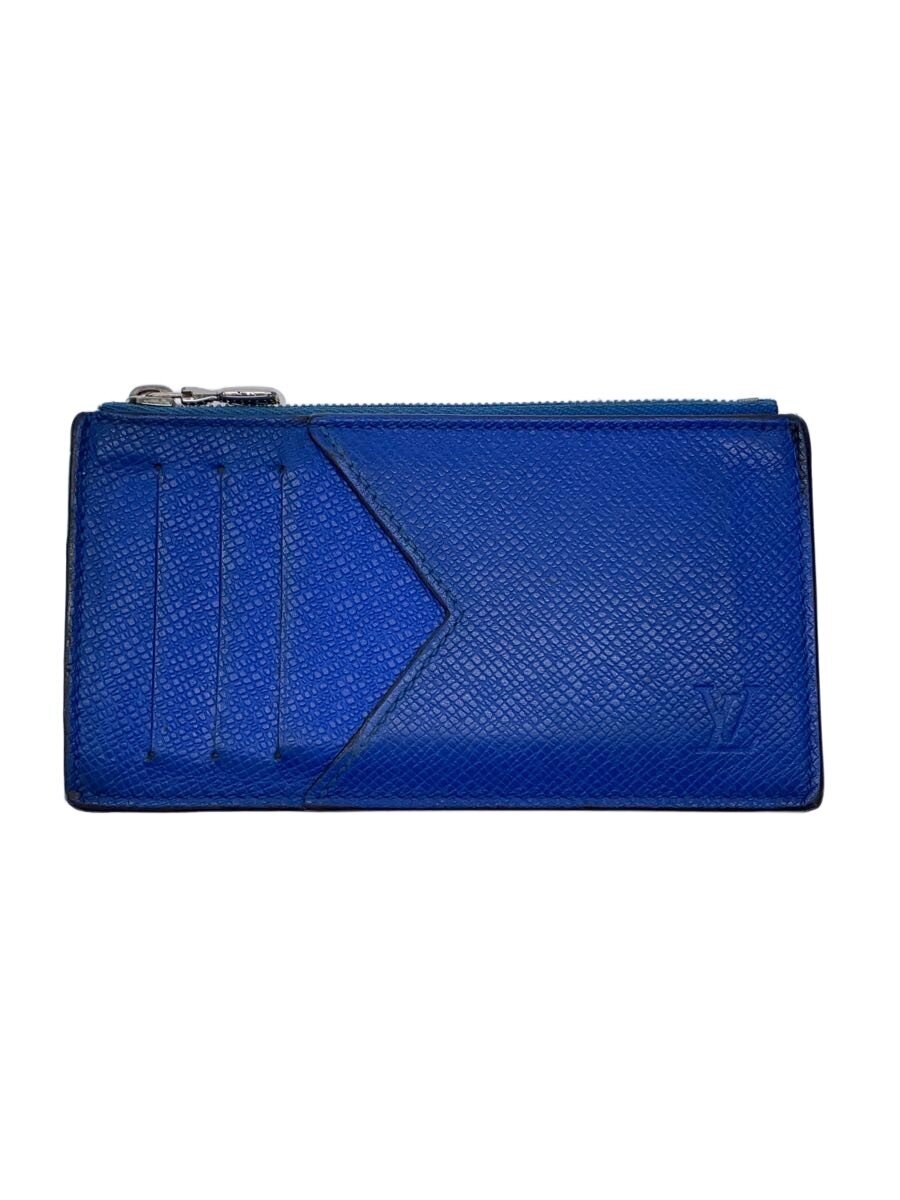 【中古】LOUIS VUITTON◆コイン・カードホルダー_タイガ/レザー/BLU/メンズ【服飾雑貨他】|2nd STREET 店