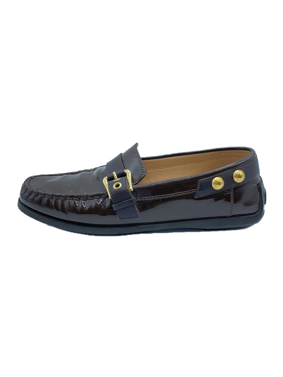 【中古】LOUIS VUITTON◆置き目毛皮/34.5/BRW//【シューズ】