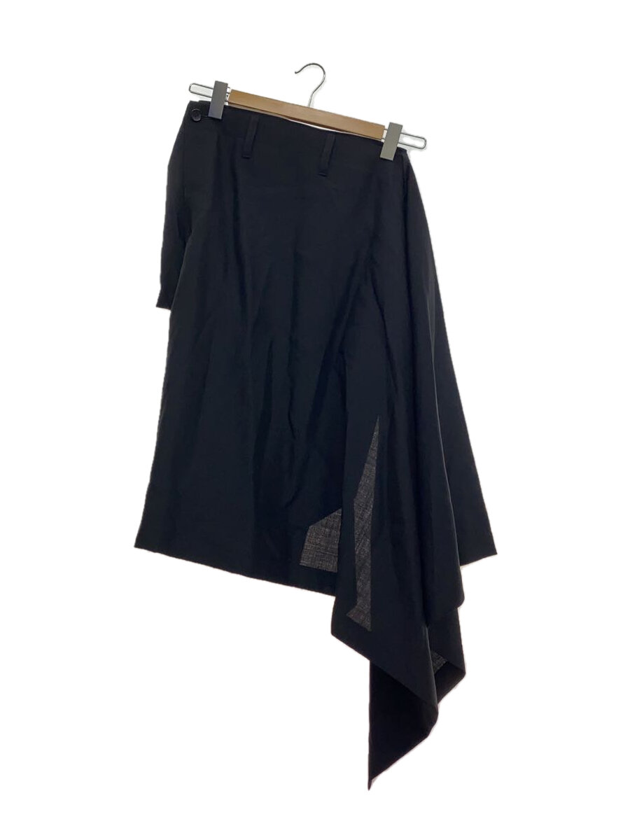 【中古】JUNYA WATANABE COMME des GARCONS◆ロングスコート/XS/羊毛/BLK/無地/JK-S005//【レディース御召しもの】