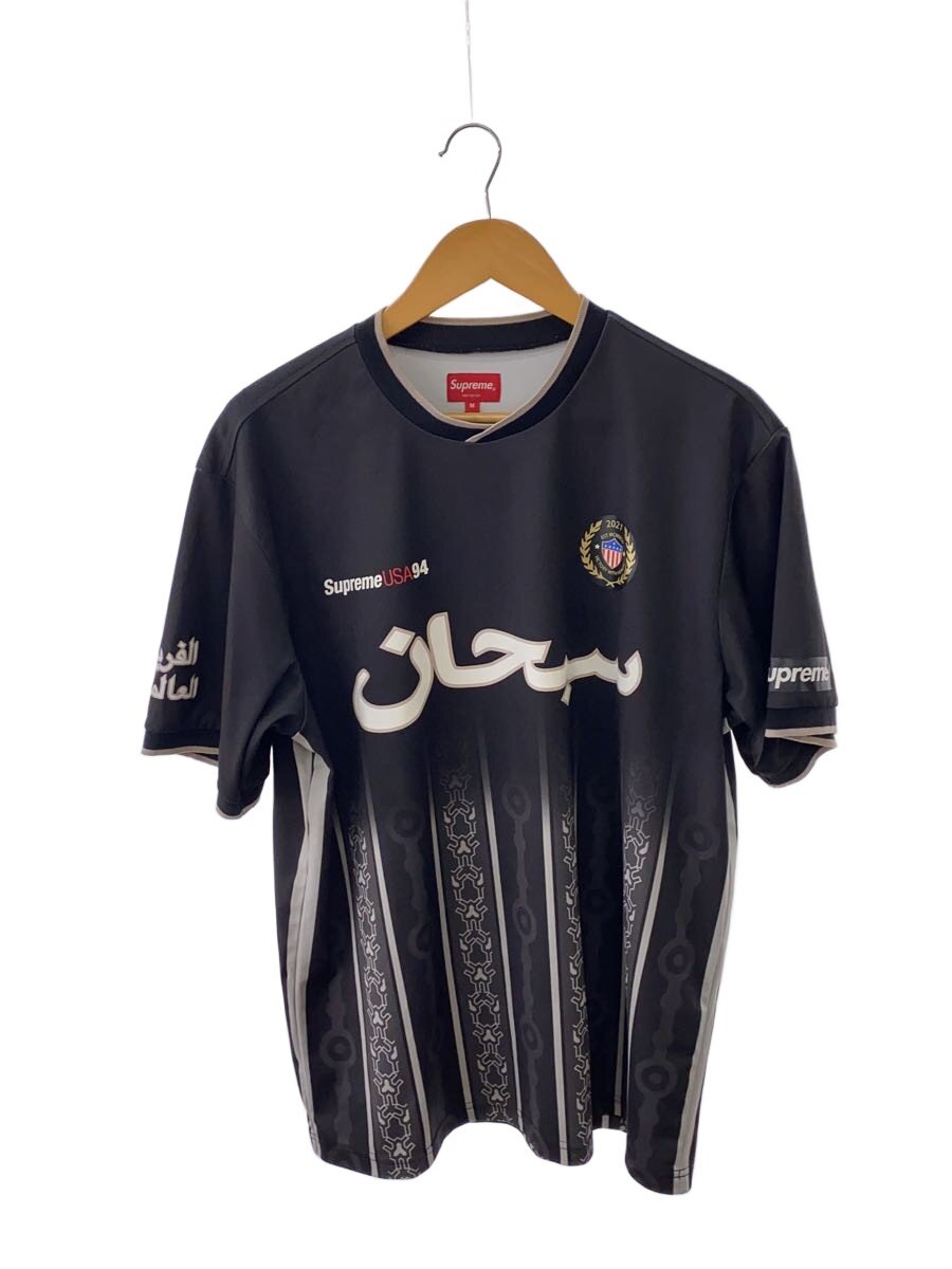 【中古】Supreme◆ARABIC LOGO SOCCER/取り組みプルオーバー/M/BLK/黒//【メンズウェア】