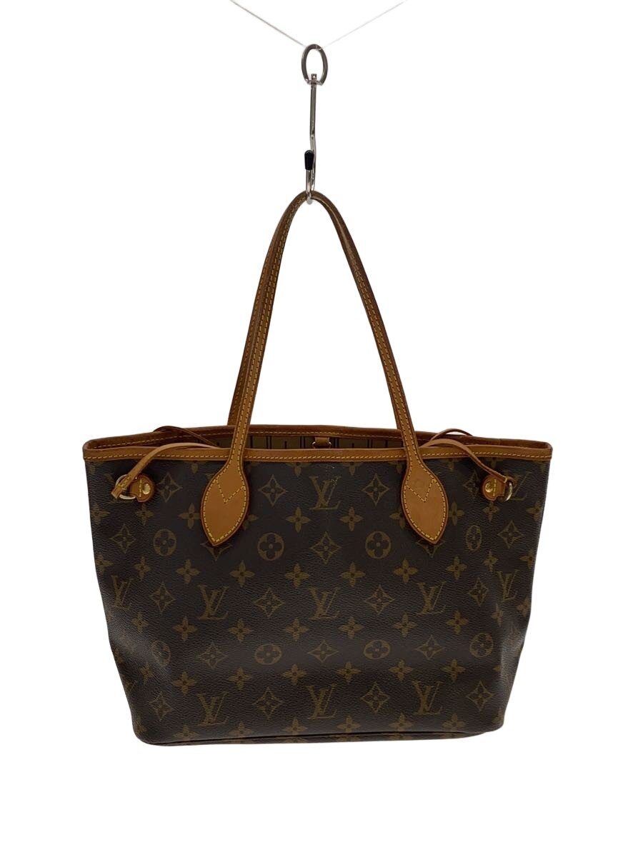 【中古】LOUIS VUITTON◆1)ネヴァーフルPM_モノグラム・キャンバス/PVC/BRW【バッグ】|2nd STREET 店