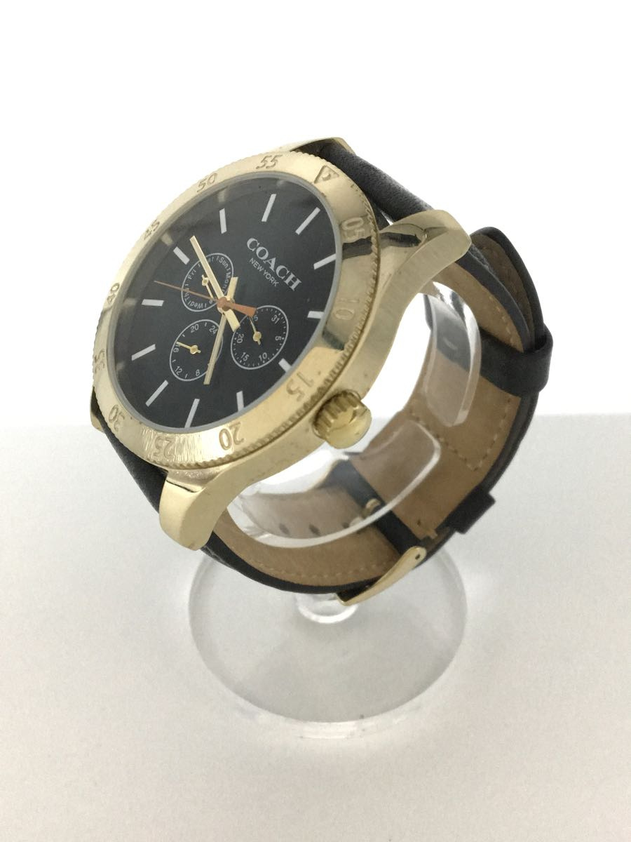 COACH / ANALOG BLK CA 133 2.95 1751 #9E06 VERYGOOD WRISTWATCH F/S JAPAN