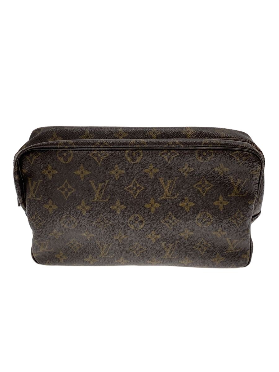 【中古】LOUIS VUITTON◆トゥルース・トワレット28_モノグラム・帆布/PVC/BRW【御徒面子】