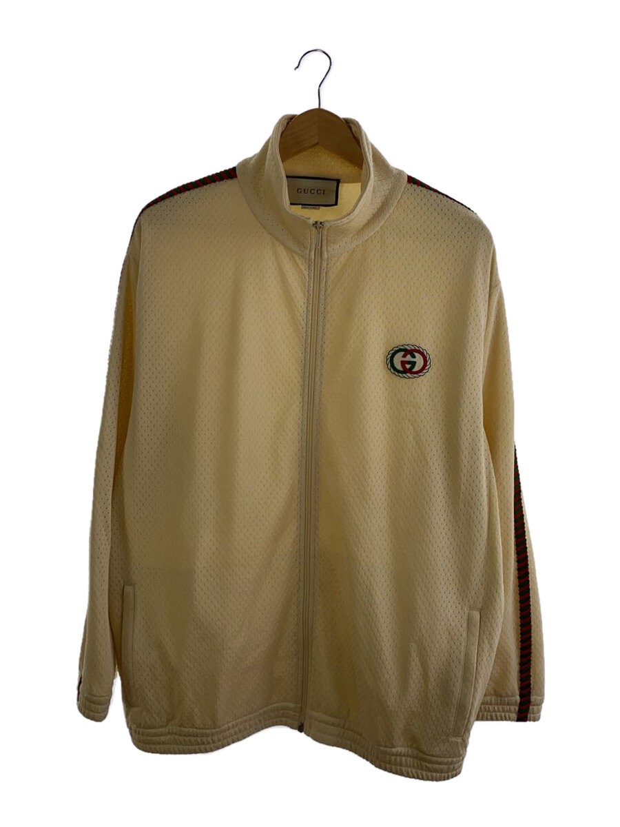 【中古】GUCCI◆シェリー酒生産ライン/メッシュジャージ/上衣/XL/ポリエステル/BEG/599359//【メンズウェア】