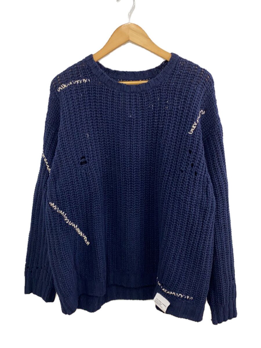 【中古】NEIGHBORHOOD◆ネイバーフッド/編み物/スウェーター/朦々たる/L/綿織物/米国海軍/241FUNH-KNM04【メンズウェア】