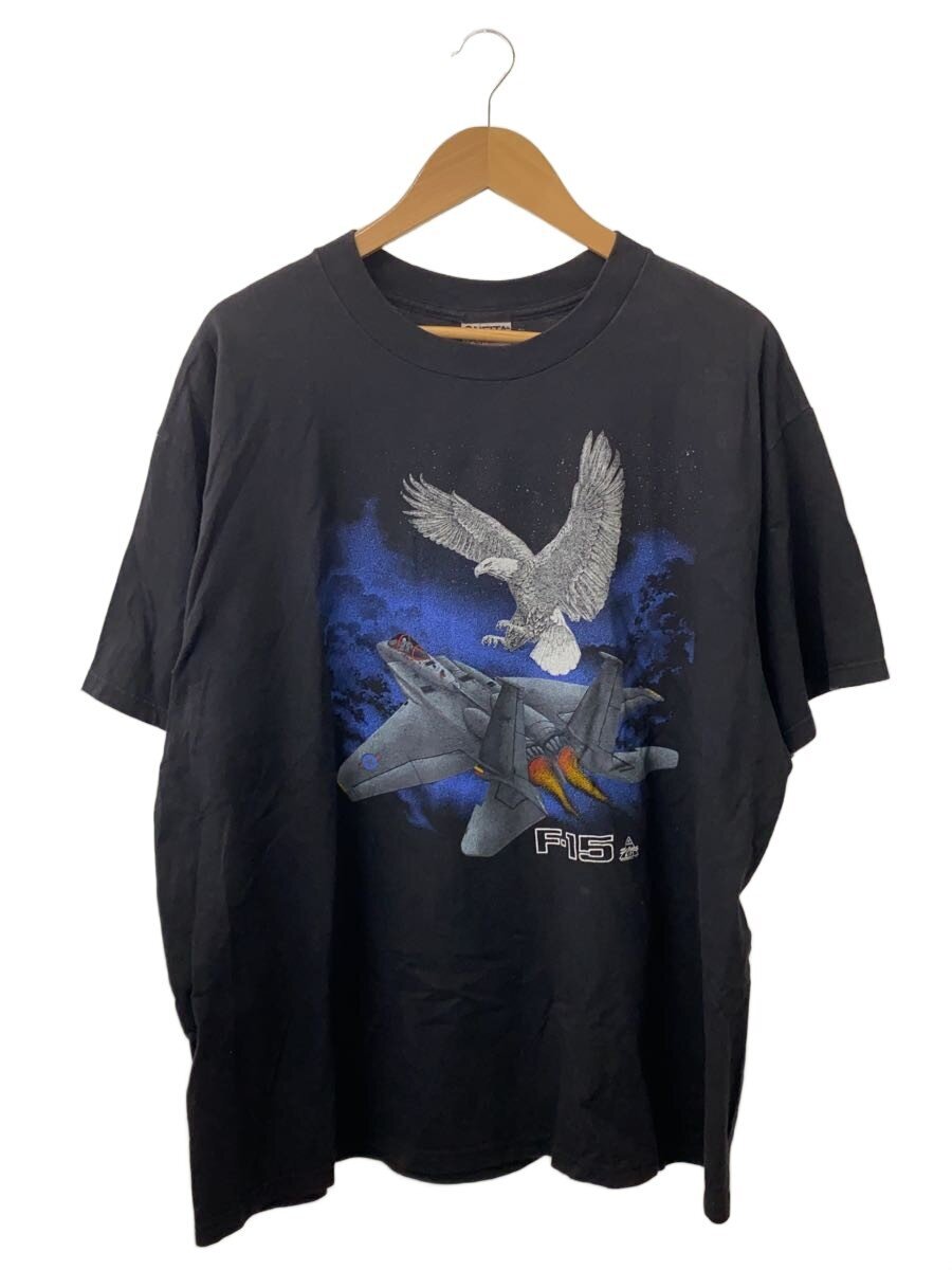 【中古】ONEITA◆90s/プルオーバー/F-15/XL/綿織物/黒いこと//【メンズウェア】