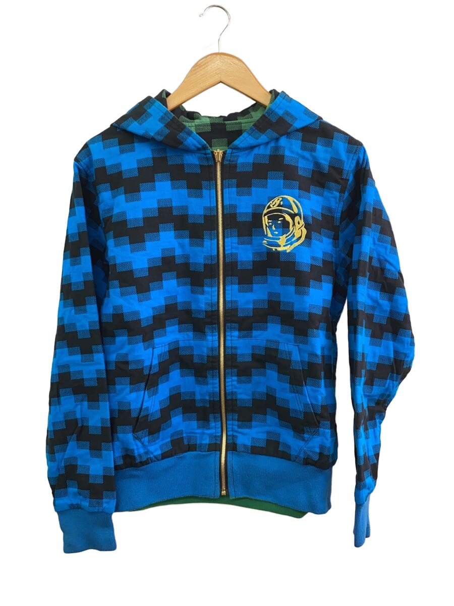 【中古】BILLIONAIRE BOYS CLUB◆リバーシブルジップパーカー/M/綿織物/BLU/総柄【メンズウェア】