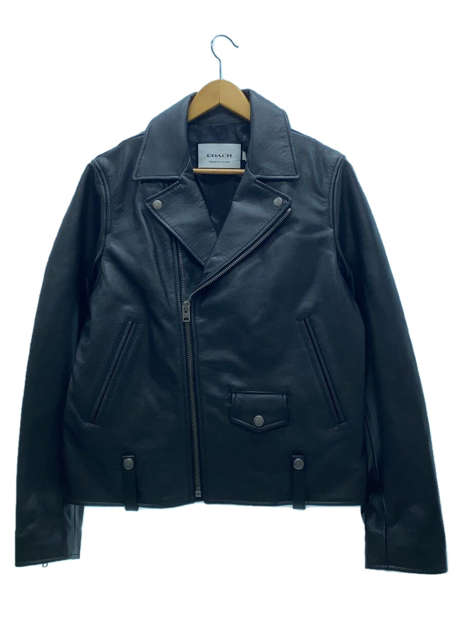 【中古】COACH◆レザーモト/ダブルライダースジャケット/S/牛革/BLK//【メンズウェア】｜2ｎｄ STREET 店