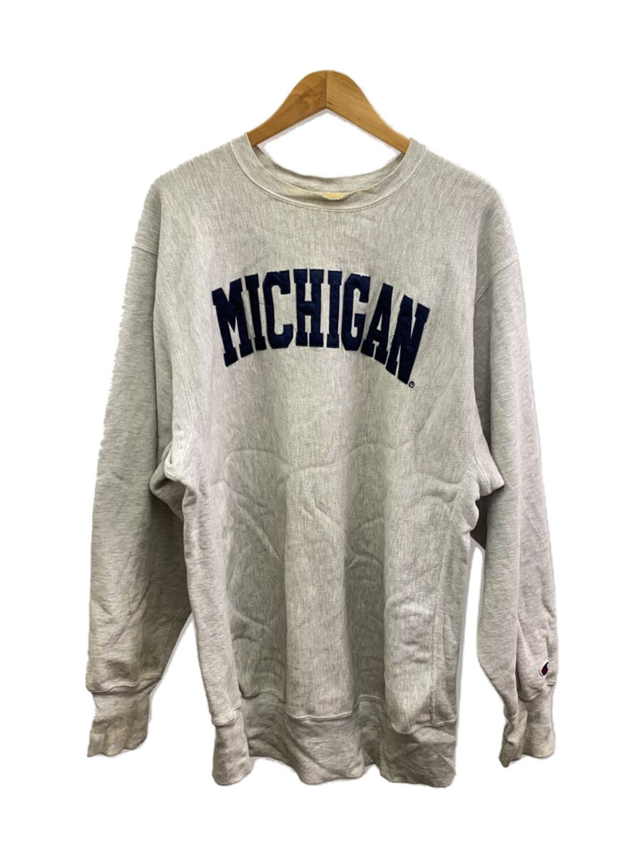 【中古】Champion◆スウェッ90s/リバースウィーブ/MISHIGAN/USA製/単科大学刷り上げる/刺しゅうタ/XXL/綿織物///【メンズウェア】