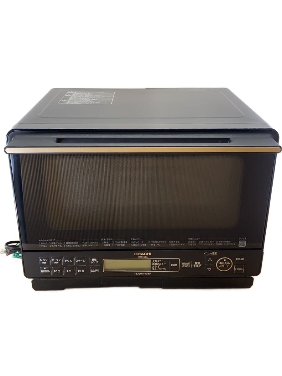 【中古】HITACHI◆オーブンレンジ ヘルシーシェフ MRO-S8A K【家電・ビジュアル・オーディオ】