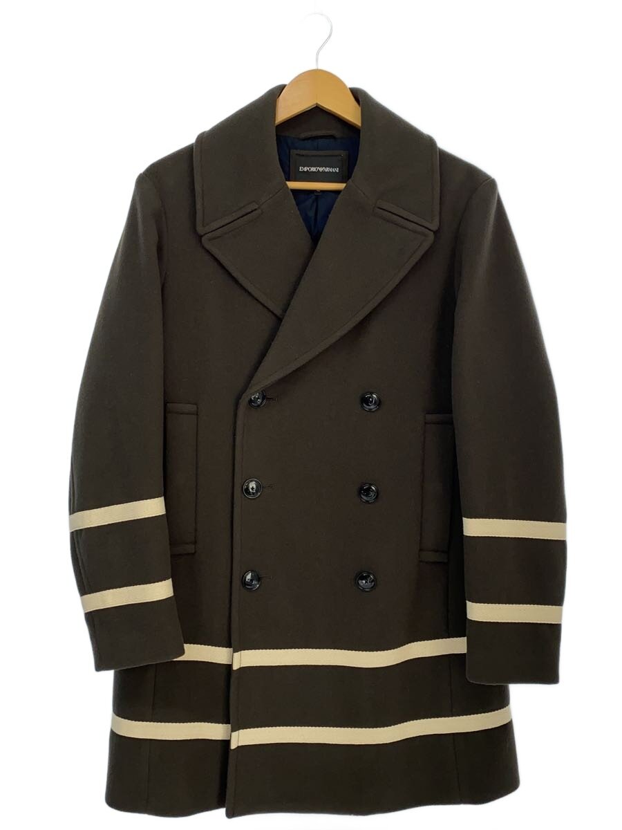 【中古】EMPORIO ARMANI◆ダブルチェスターコート/46/ウール/KHK/無地/6K1L80【メンズウェア】｜2ｎｄ STREET 店