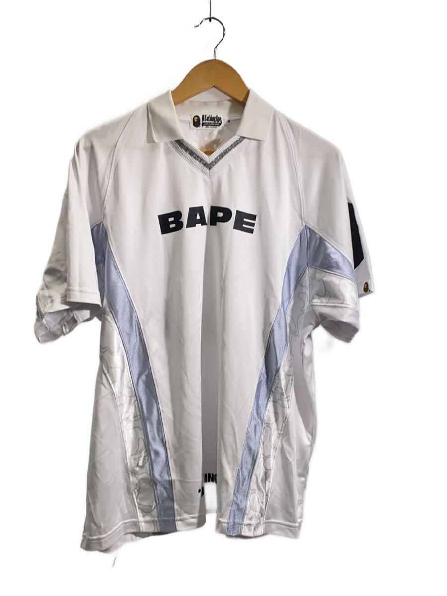 【中古】A BATHING APE◆ポロシャツ/M/ポリエステル/WHT/001CSK801308M【メンズウェア】｜2ｎｄ STREET 店