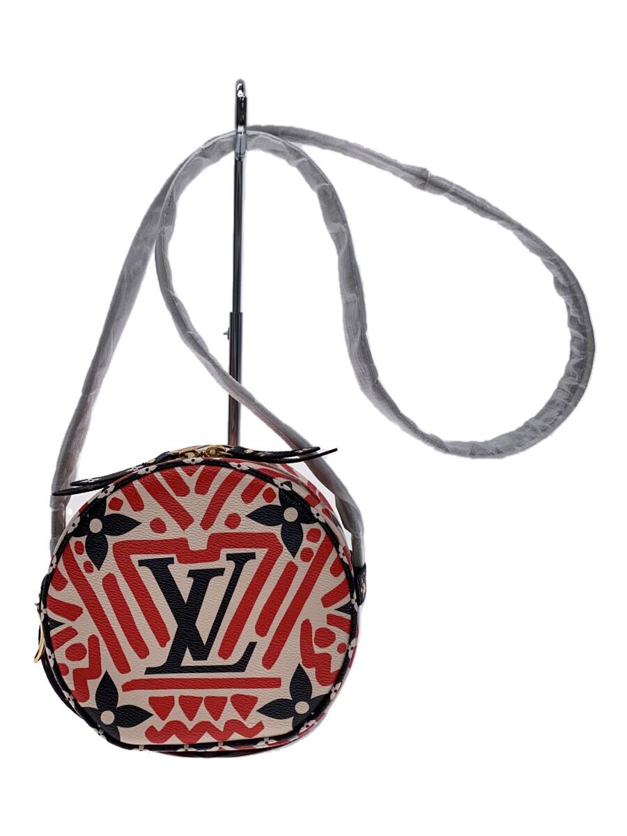 【中古】LOUIS VUITTON◆ボワット・シャポー・スープル/ショルダーバッグ/LVクラフティ_マルチ色合い/PVC/WHT/総柄/LV【御徒面子】