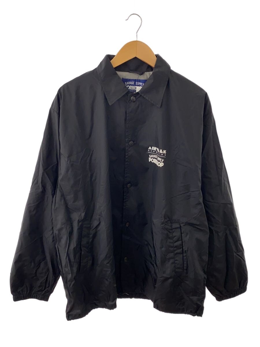 【中古】PORKCHOP◆AP TRIANGLE COACH JKT/コーチジャケット/ジャケット/XL/BLK/黒【メンズウェア】|2nd STREET 店