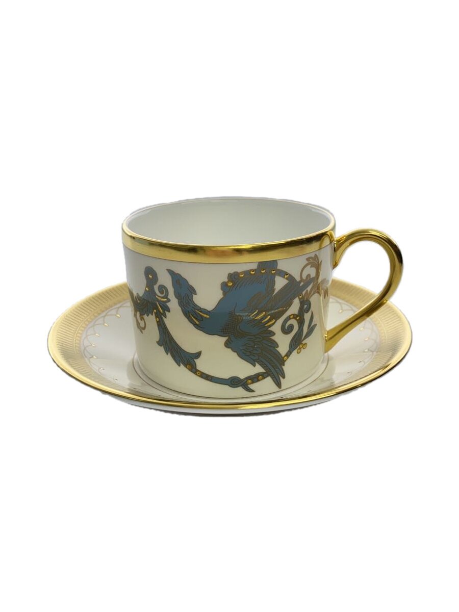 【中古】WEDGWOOD◆フェニックス・ティーカップ&ソーサー(不死鳥・火の鳥)/WHT/1065303【キッチン用品】画像