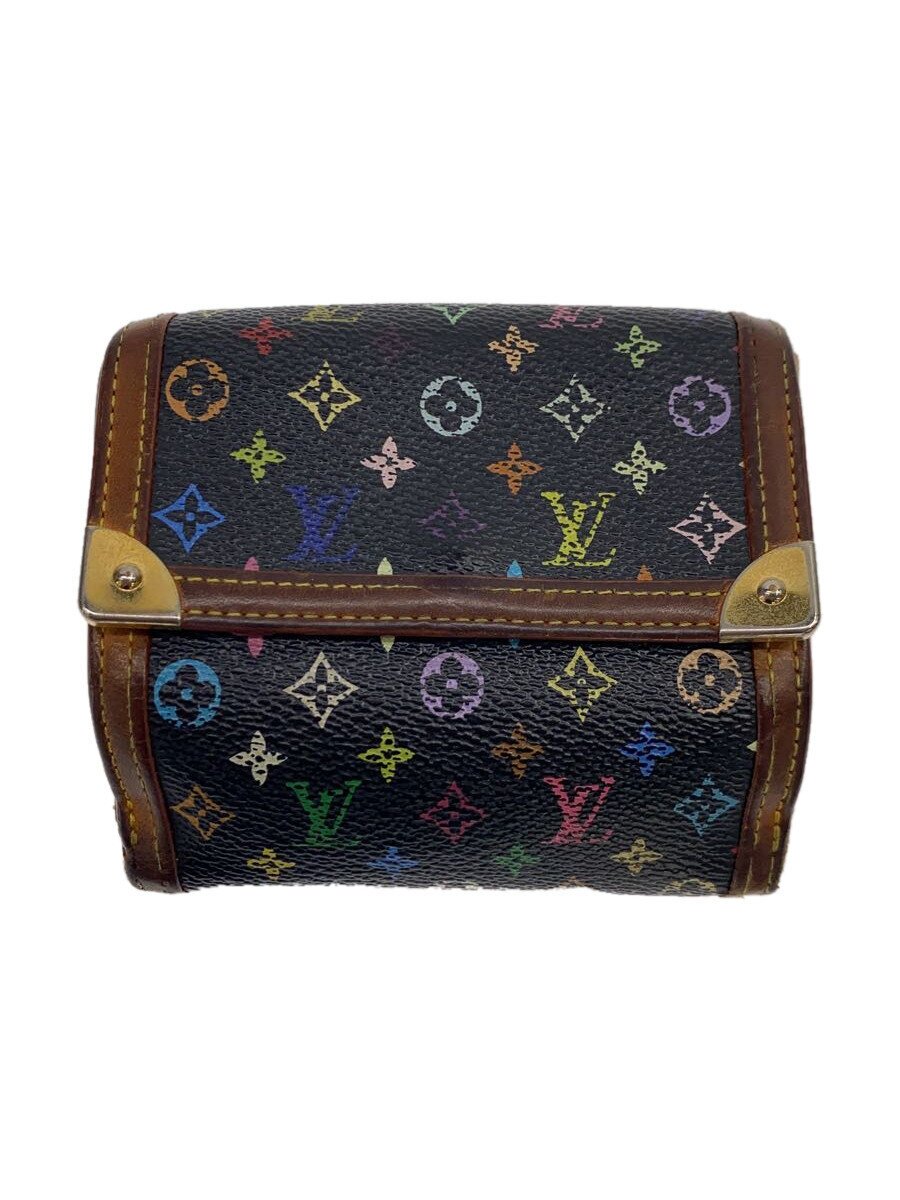 【中古】LOUIS VUITTON◆ポルト・モネ・ビエ・カルト・クレディ_モノグラム・マルチカラー_マルチカラー/PVC/BLK/レディース【服飾雑貨他】